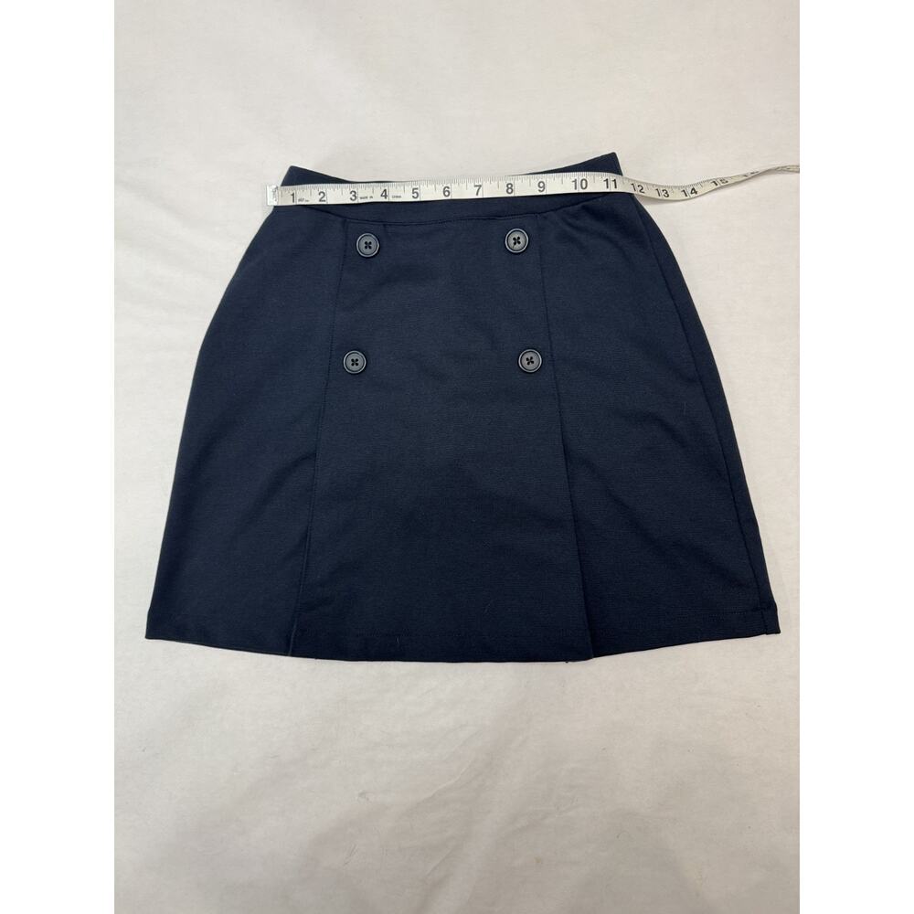Land's End School Uniform Skirt Skort Pleated Preppy Navy Blue Girls Size 12 - Picture 2 of 8